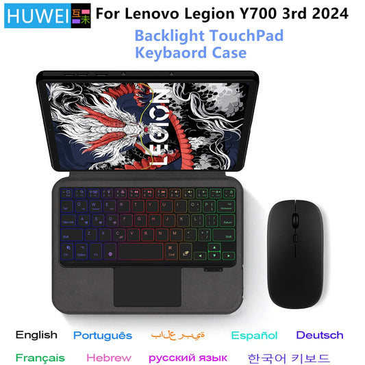 Magic Backlit Keyboard Case for Lenovo Legion Y700 2025 (3rd Gen) – 8.8" TB321FU Gaming Tablet Cover