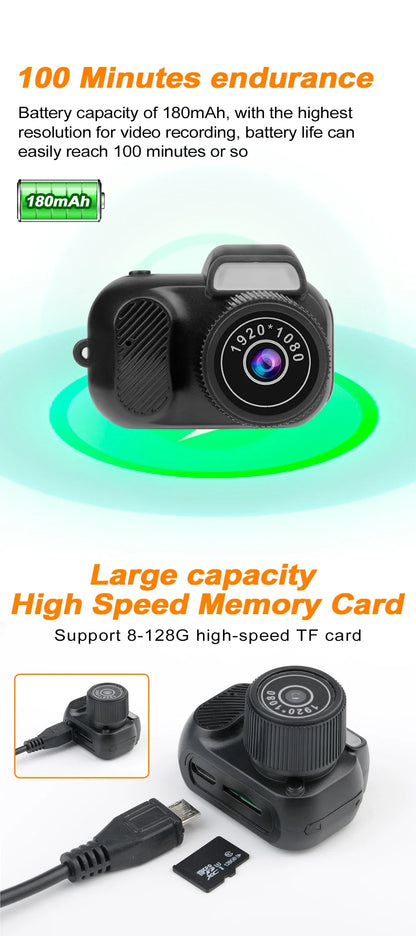 2025 New Mini DV Camera Y4000 HD 1080P – Portable Pocket Audio Video Recorder with Screen for Kids & Students