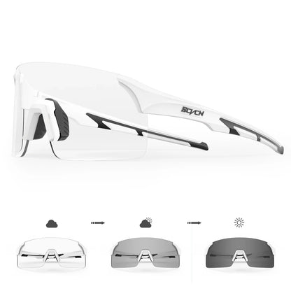 SCVCN Photochromic Sunglasses for Cycling & Outdoor Sports - Men & Women's MTB Climbing Eyewear, Driving Bicycle Goggles