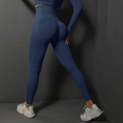 Women’s Seamless Gym Leggings – High-Waist Booty-Lifting Yoga & Fitness Pants, Sexy Sportswear