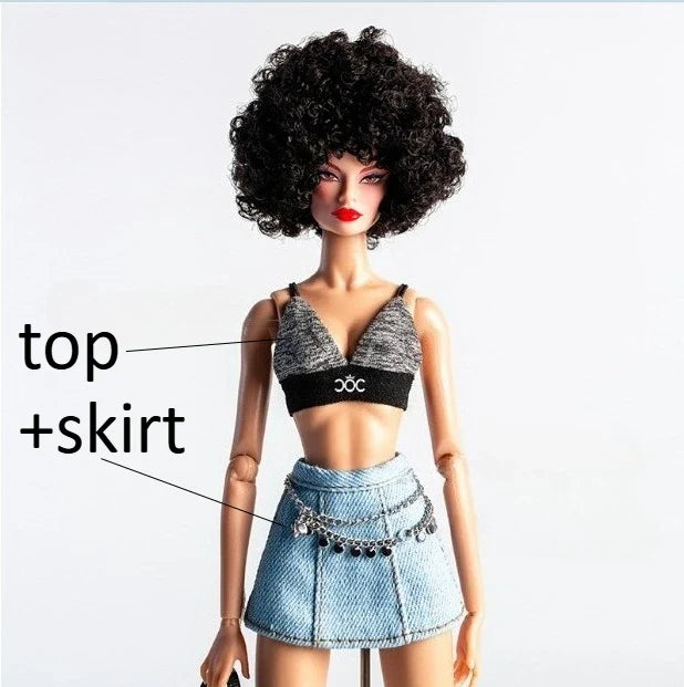FR2 Fashion Royalty Doll Clothes & Accessories — Designed Styles Dress Set for NU Face Xianxian 1/6 Scale Dolls BBIKG677