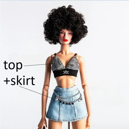 FR2 Fashion Royalty Doll Clothes & Accessories — Designed Styles Dress Set for NU Face Xianxian 1/6 Scale Dolls BBIKG677