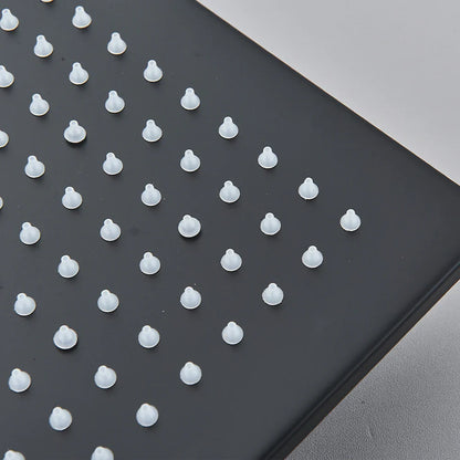 Black Ceiling Mounted LED Rainfall Shower Head – Intelligent Remote Control Concealed Waterfall Tap