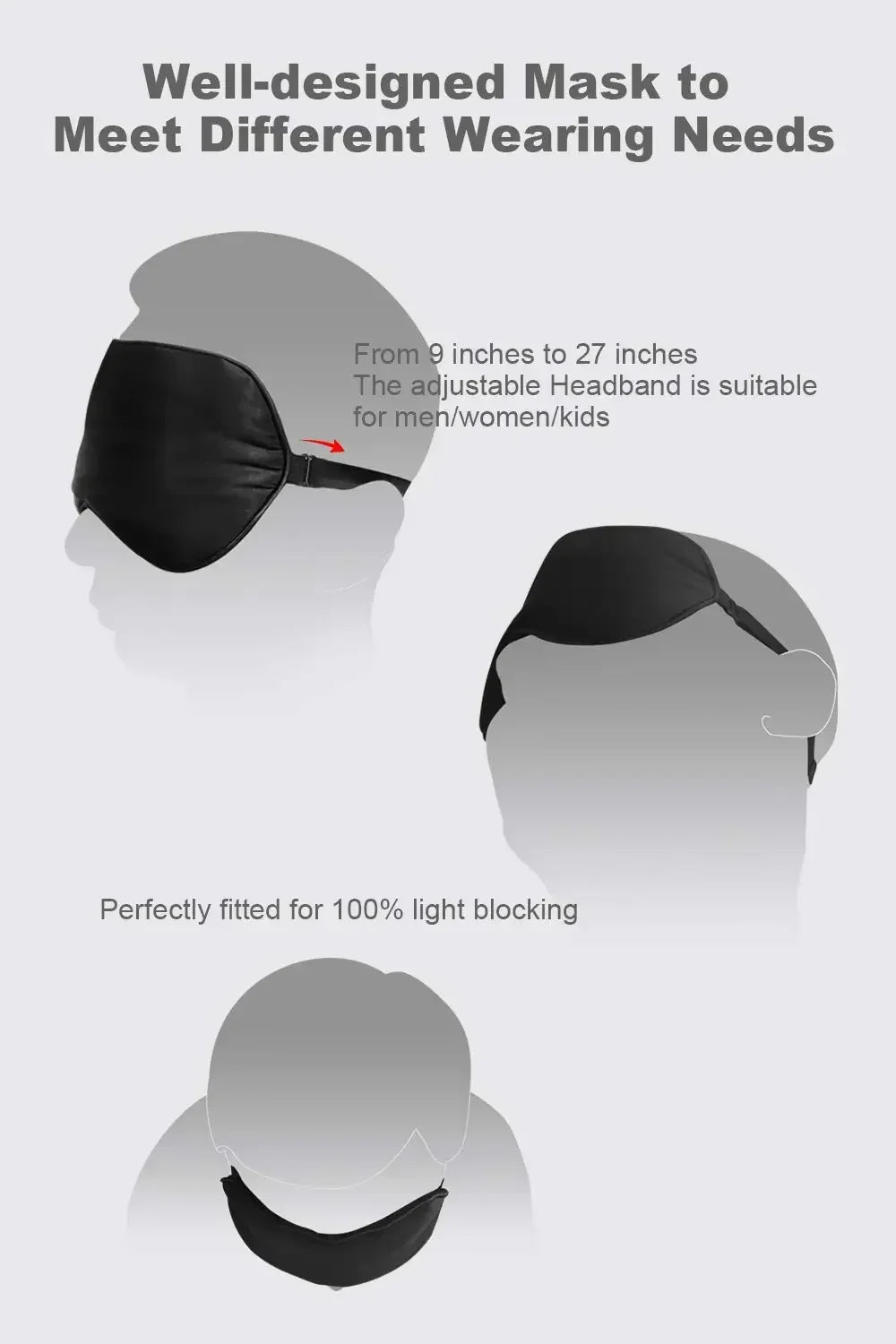 USB Heated Silk Eye Mask — Reusable Steaming Eye Massager for Sleep, Puffiness, Dark Circles & Eye Care