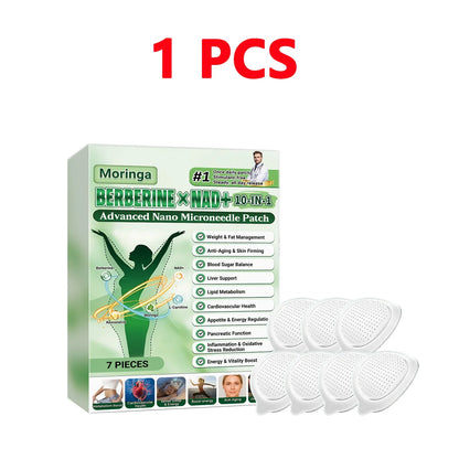 Berberine NAD+ 10-in-1 Microneedle Patch - Advanced Nano Microdart Daily Body Care Patch