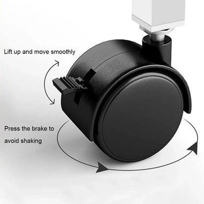 Adjustable Height Mobile Desk – Portable Rolling Stand-Up Desk with Wheels for Laptop, Bedside, and Small Office Use