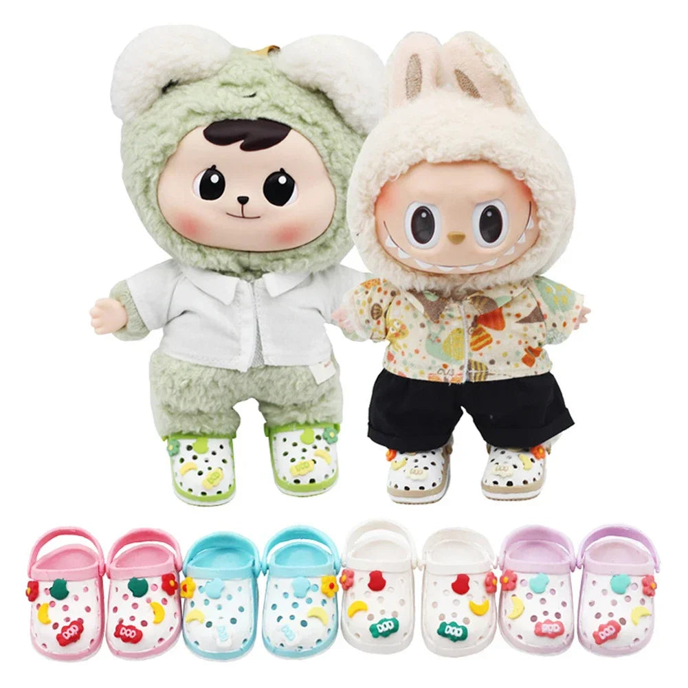 LABUBU 3.0 Slipper Shoes for 17cm Cotton Dolls – Casual Sports Boots & DIY Doll Accessories
