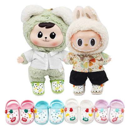 LABUBU 3.0 Slipper Shoes for 17cm Cotton Dolls – Casual Sports Boots & DIY Doll Accessories