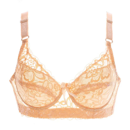 Women’s Plus Size Lace Push-Up Bralette – Sexy Support Bra for 80CD–105CD (42D–46D) Comfortable Intimates Lingerie