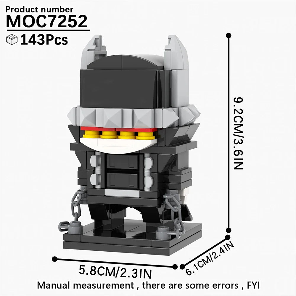 MOOXI Movie Series MOC BrickHeadz Building Blocks Set – DIY Educational Toy for Kids