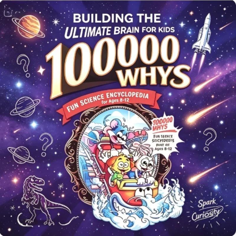 100000 Whys Science Book for Kids - Critical Thinking STEM Educational Book for Ages 6-12