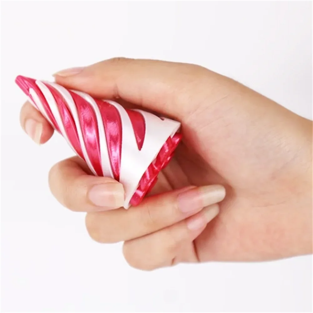 3D Printed Spiral Cone Toy - Impossible Pyramid Pass-Through Sculpture, Mini Vortex Thread Illusion