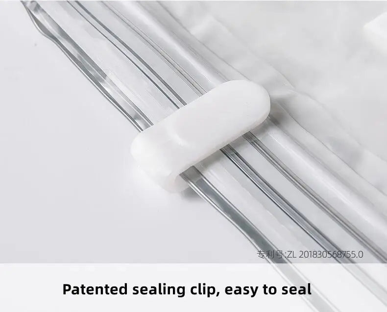 New Patented Vacuum Storage Bags – Large Plastic Bags for Clothes, Blankets, Compression, Travel Accessories