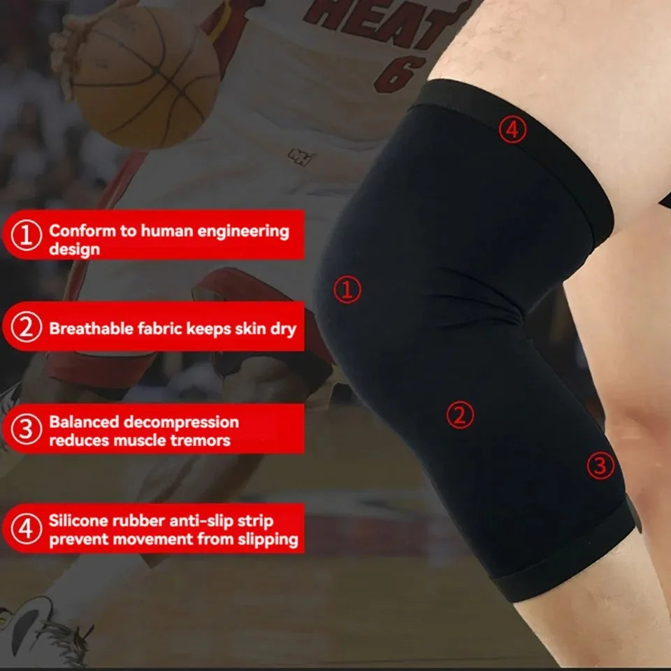 Basketball Knee Pads – Unisex Elastic Compression Leg Sleeves for Running, Cycling & Outdoor Sports