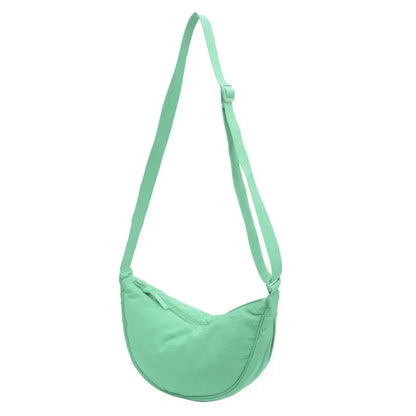 Nylon Hobo Chest Shoulder Bag – Large Capacity Half Moon Crossbody Messenger for Women, Travel & Everyday Use