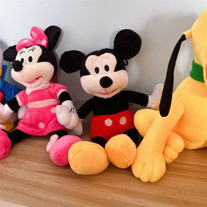 High-Quality Disney Plush Toy Set — Mickey, Minnie, Pluto, Goofy, Daisy & Donald Stuffed Cuddly Dolls for Kids, Home Decor & Gifts