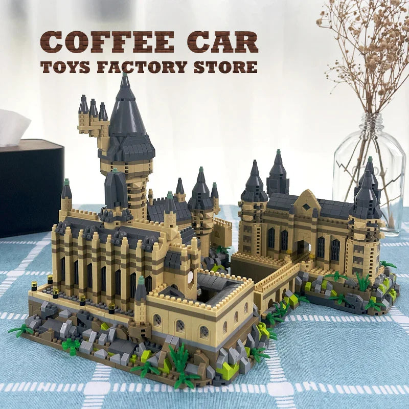 Creative Magic School Diamond Bricks Set — Medieval Castle MOC Building Blocks DIY Toy for Kids & Adults, Perfect Christmas Gift