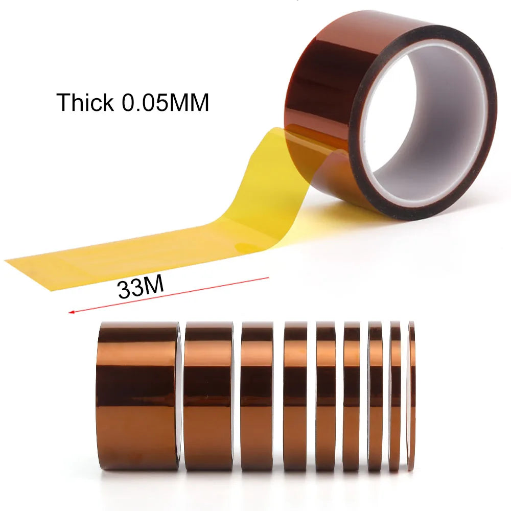 High-Temperature Polyimide BGA Kapton Tape – 33M Thermal Insulation Adhesive for Electrical & 3D Printing Protection