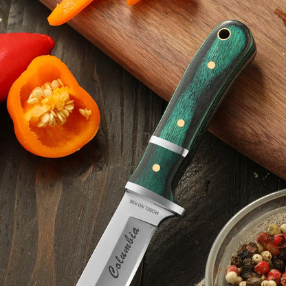 High-Quality Outdoor Hunting Knife: Professional Multifunctional Camping and Self-Defense Tool - Portable and Versatile for Eating Meat and Fruits