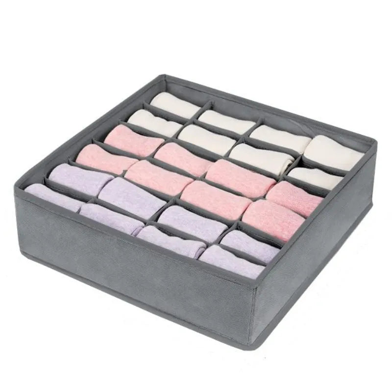 Underwear, Bra & Socks Storage Box – Clothes Organizer for Cabinet, Drawer, and Wardrobe