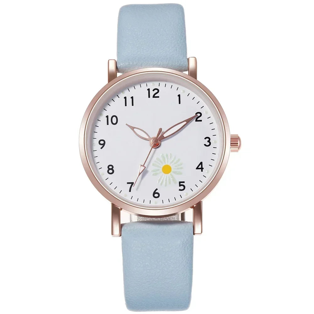 Luxury Luminous Retro Women’s Quartz Watch – Leather Strap Ladies Wristwatch