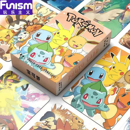 FUNISM Pikachu Anime Laser Cards — 50-Pack Collectible Trading Cards