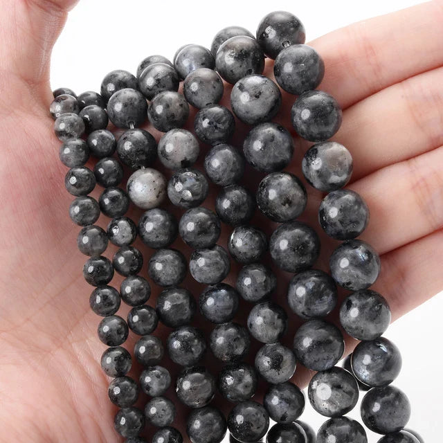 Natural Stone Round Beads 4-12mm Tiger Eye Lava Turquoise Jade for DIY Jewelry Making Bracelet Craft Supplies
