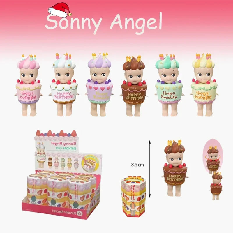 Sonny Angel Hippers Blind Box — Cute Birthday Cake Series Mini Anime Character Doll Collectible Gift