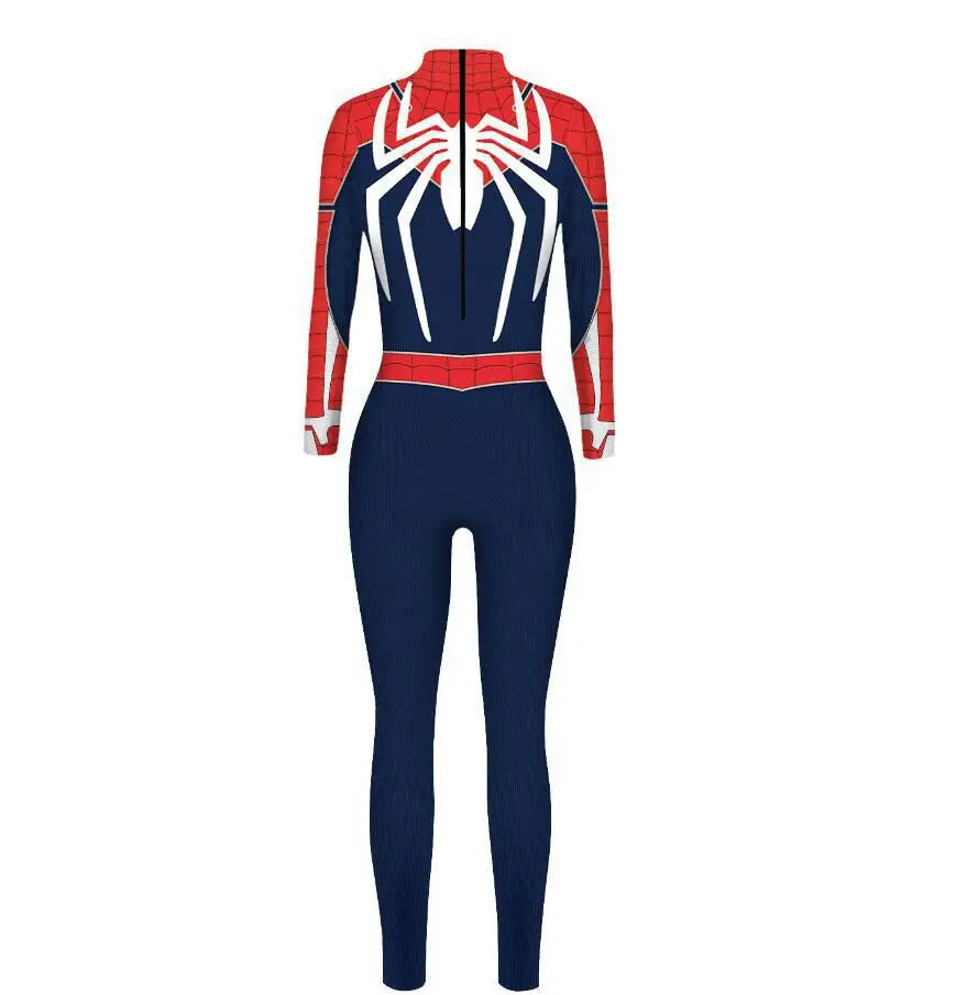 MINISO Women’s Cosplay Bodysuit – Sexy Spiderman, Iron Man & Gwen Stacy Jumpsuit for Halloween & Superhero Parties