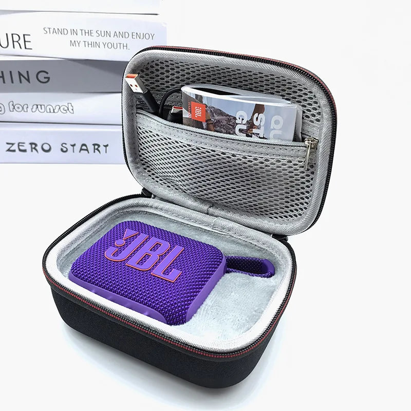 JBL Go 4 Speaker Carry Case - Shockproof Anti-Scratch Travel Protective Storage Bag