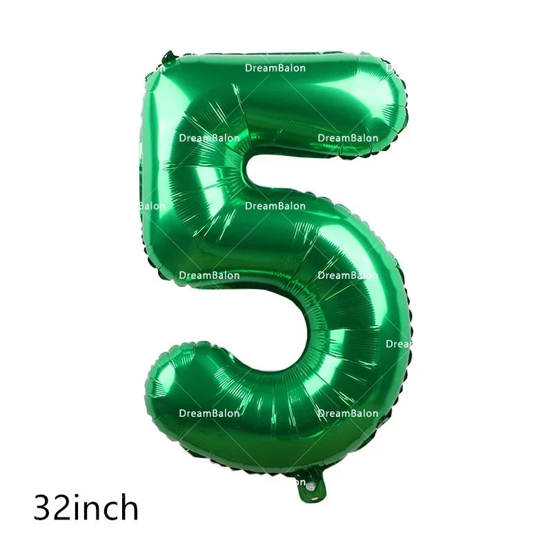 Grincs Christmas Party Balloon Decoration Set – Merry Xmas Banner Cake & Disposable Tableware Supplies Green Red