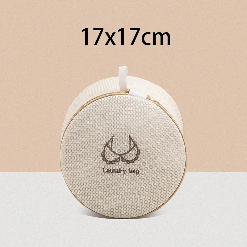 7Pcs Fine Mesh Laundry Bag Set – Embroidery Print Washing Pouches for Clothes, Household Washing Machine Bags