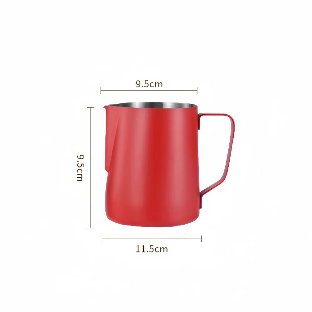 350/600ML Stainless Steel Coffee Milk Frothing Pitcher – Precise Scale Latte Jug for Barista & Professional Cafe Use
