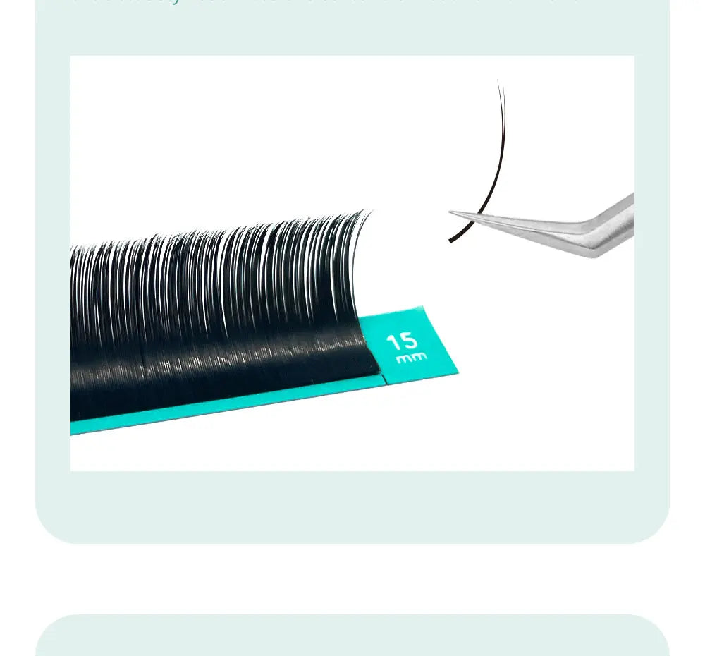 DIYDAY Flat Individual Lash Extensions – 0.15/0.20 Split Tips, Softer Ellipse Classic False Eyelashes Supplies