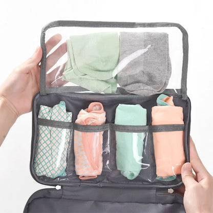 Travel Underwear Organizer: Compact Storage Bag for Bras, Socks, and Accessories - Perfect for Men and Women