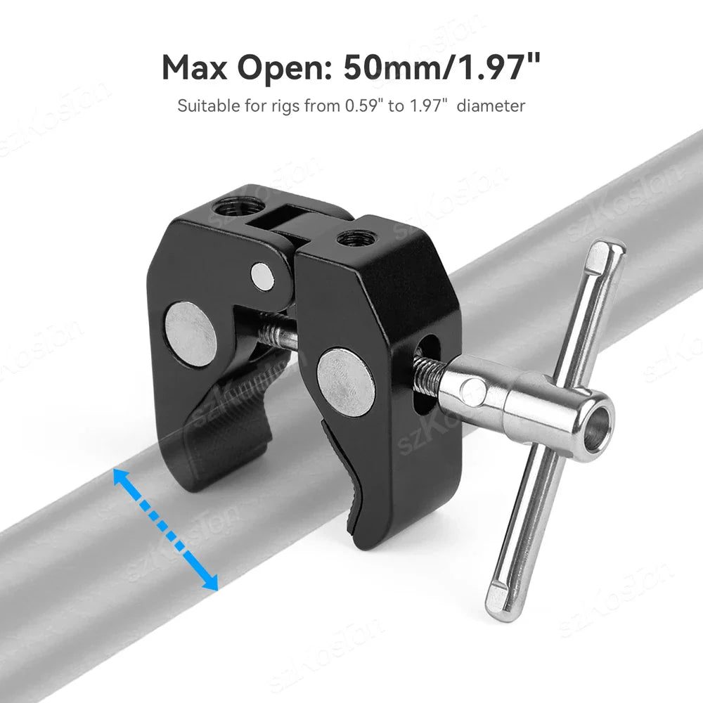Selfie Stick Monopod Handlebar Mount – Compatible with Insta360 X4/X3/X2, GoPro 8-13 & DJI for Bicycle & Motorcycle