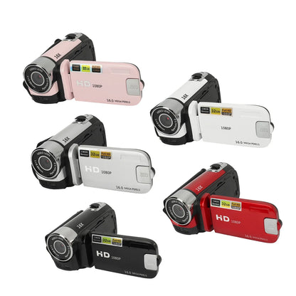 D90 1080P 16MP Digital Camera – 2.4" Rotatable Screen, 16X Zoom, HD Video Recorder with Fill Light
