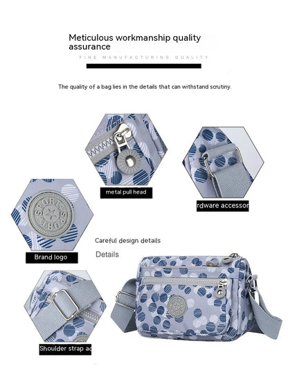 Women’s Nylon Oblique Crossbody Bag – Fashionable Shoulder & Mother Bag