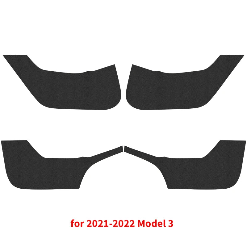 Tesla Model 3/Y Car Door Anti-Kick Pad – Protective Door Panel Mat, Anti-Stepping & Anti-Dirt Accessory