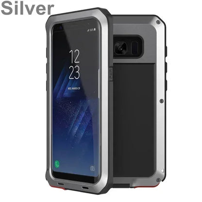 Heavy Duty Metal Doom Armor Case for Galaxy S25/S24/S23/S22/S21/S20 Ultra/S10 Plus/Note 20/10 – Shockproof Dust Protection