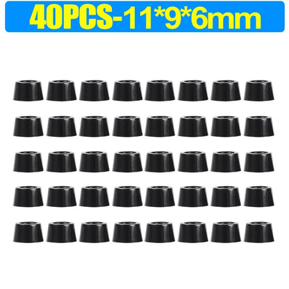 8/80pcs Rubber Furniture Pads - Non-Slip Floor Protectors & Chair Leg Bumper Gaskets for Tables and Cutting Boards