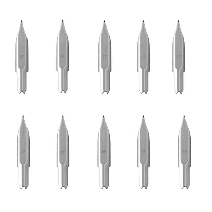Majohn A1/A2/A3 Fountain Pen Replacement Nibs - EF/F Nib with Rubber Mat for Smooth Writing, Ink Pen Accessories