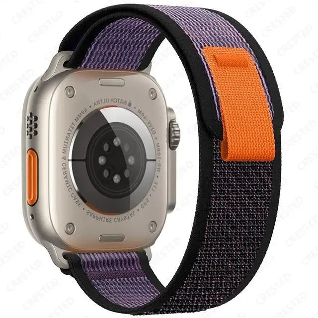 Trail Loop Strap for Apple Watch – Adjustable Band for 49mm 45mm 44mm 42mm 41mm 40mm, Compatible with Series 9 8 7 6 SE 5 4 3