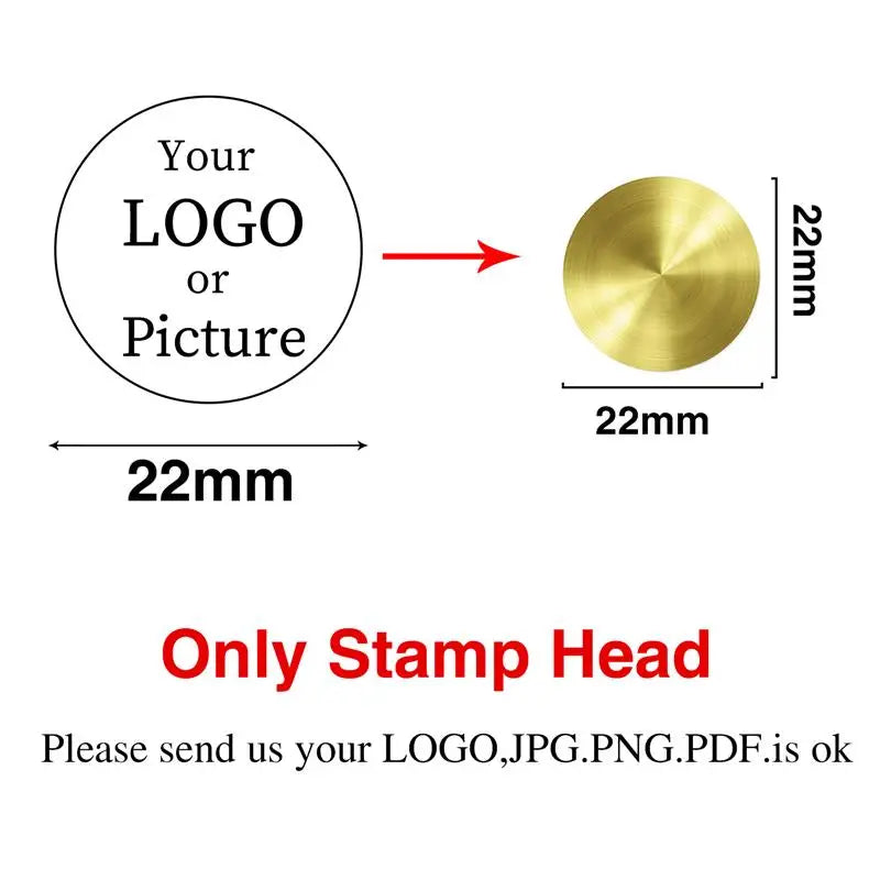 Custom Logo Wax Seal Stamp – Personalized Metal Stamps for Invitations, Gifts & Branding