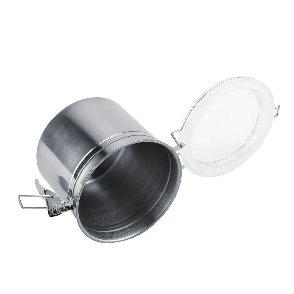Stainless Steel Vacuum-Sealed Coffee Container – Beans Storage Jar for Home & Kitchen, 800-1800ml Options
