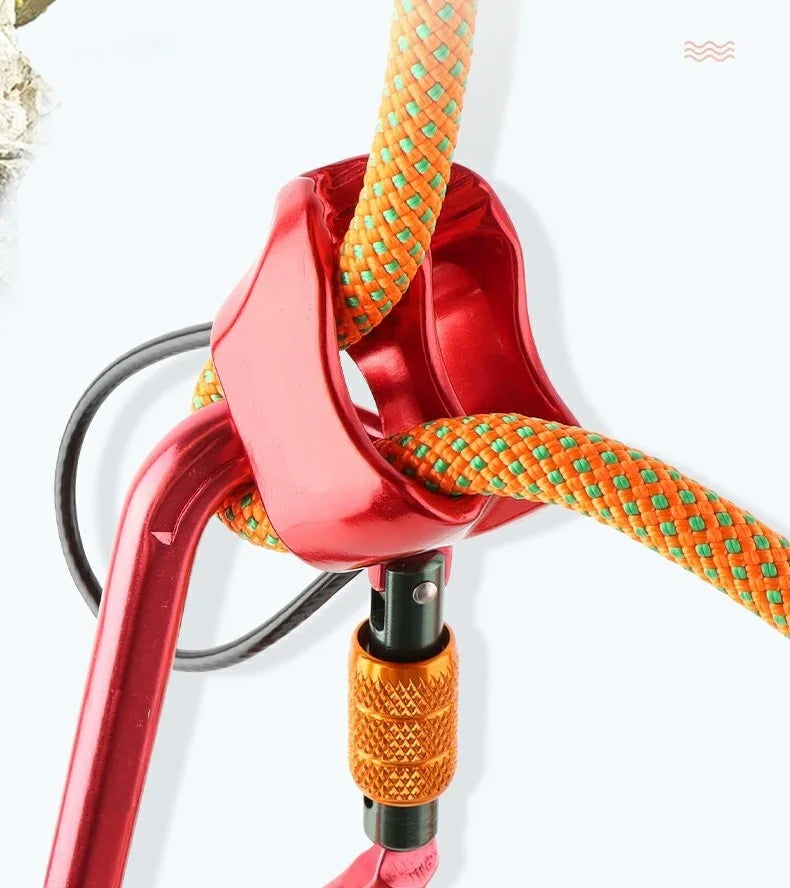 25kN Aluminum ATC Descender – Rock Climbing & Mountaineering Rigging Gear for Indoor/Outdoor Use