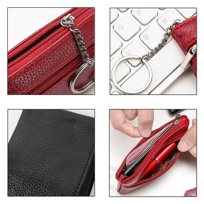 Mini PU Leather Coin & Card Holder Wallet – Luxury Pocket Change Purse Pouch for Men & Women 💼✨