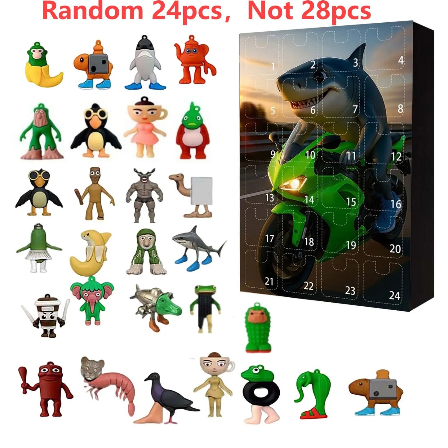 2025 Italian Brainrot Advent Calendar – Tung Tung Sahur Tralalero 24-Day Christmas Countdown Gift