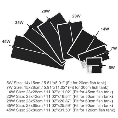 Adjustable 5-45W Terrarium Heat Mat for Reptiles with Temperature Controller - Climbing Pet Heating Pad