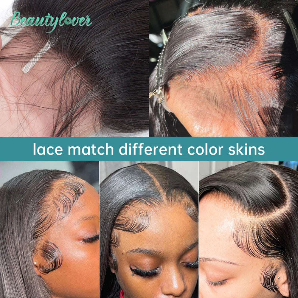 13x4 Transparent Lace Frontal – Brazilian Straight Human Hair Closure 4x4, 5x5, 6x6, 24 Inch for Women